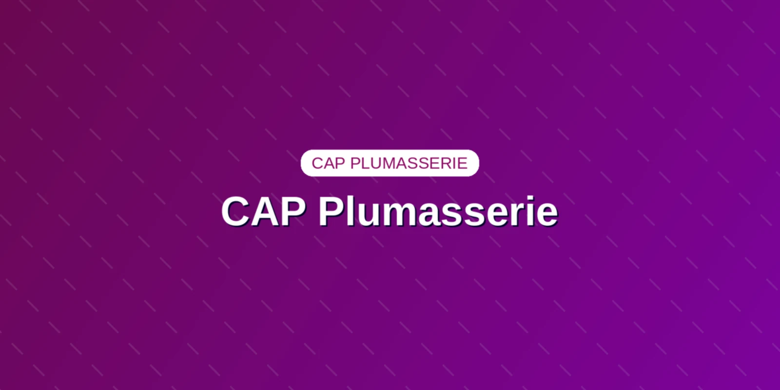 CAP Plumasserie : programme officiel et épreuves 2027 Couverture : CAP Plumasserie : programme officiel et épreuves 2027